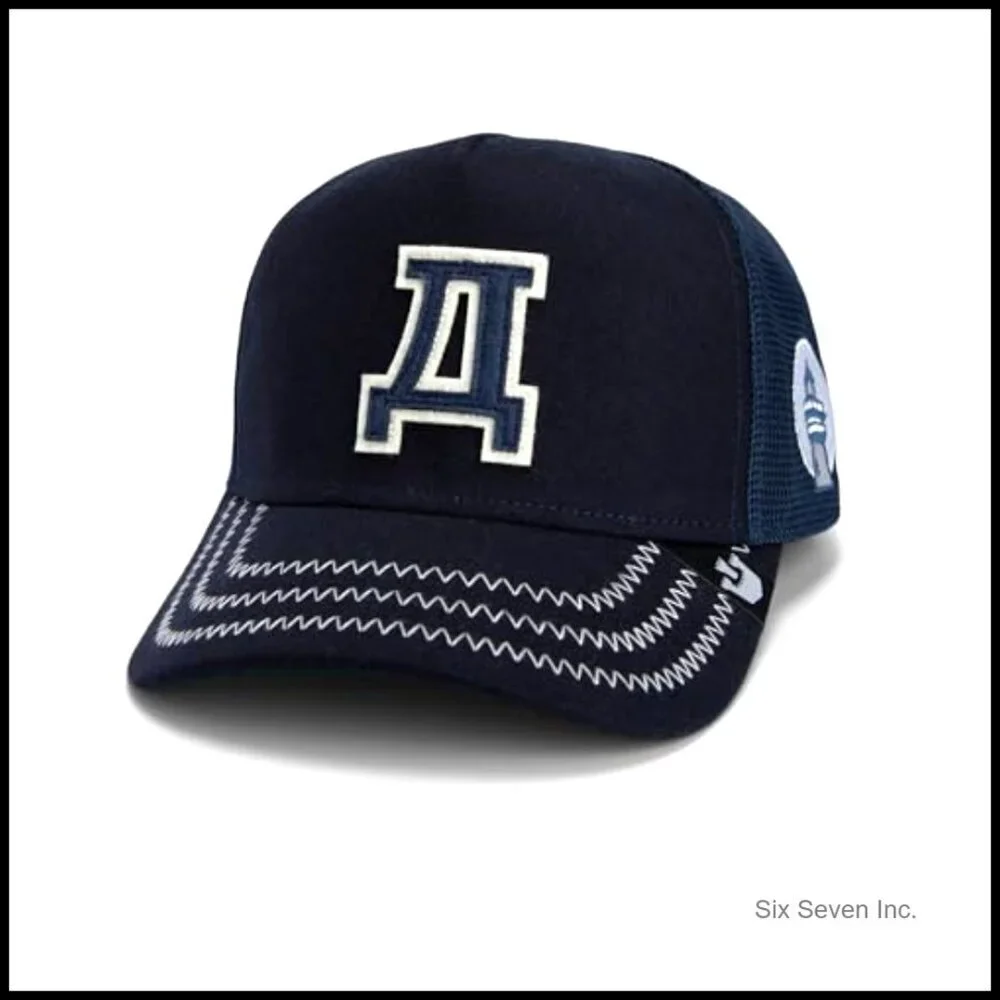 Retro Trucker Hat Snapback High Profile Fit Custom Patch Y2K Style